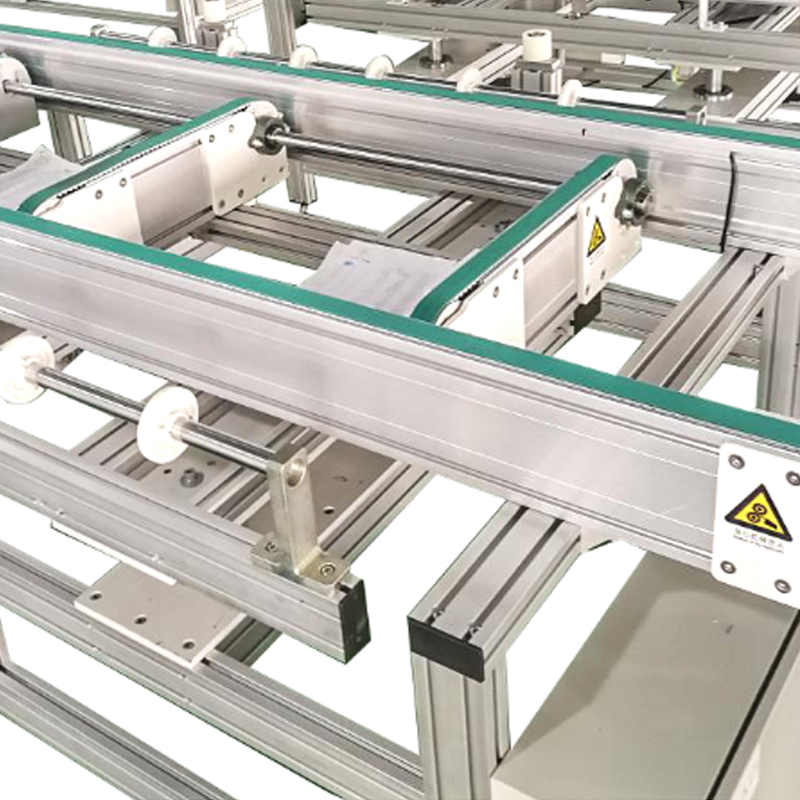 Mix-in/out positioning conveyor
